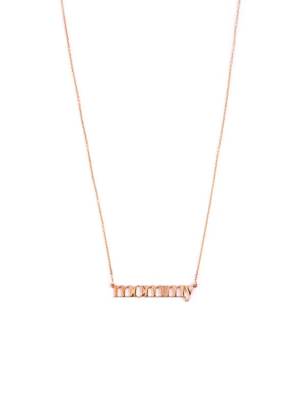 GIROCOLLO IN ORO ROSA 18KT SCRITTA MOMMY