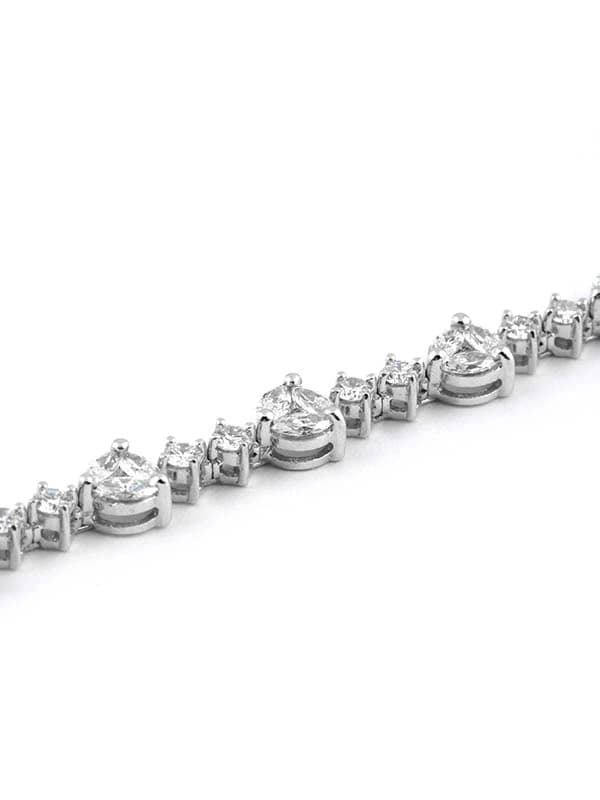 BRACCIALE TENNIS FANTASIA IN ORO BIANCO 18KT CON DIAMANTI