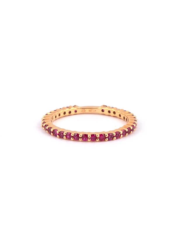 FEDINA ETERNELLE IN ORO ROSA 18KT CON RUBINI