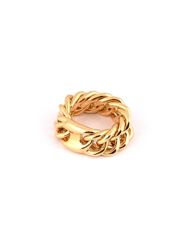 ANELLO GROUMETTE IN ORO GIALLO 18KT