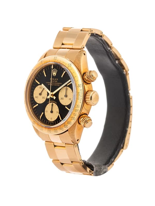 ROLEX DAYTONA VINTAGE CON PERIZIA 36MM IN ORO GIALLO 18KT REF. 6265