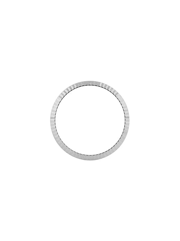 GHIERA PER ROLEX DATEJUST 31MM IN ORO BIANCO 18KT ZIGRINATA