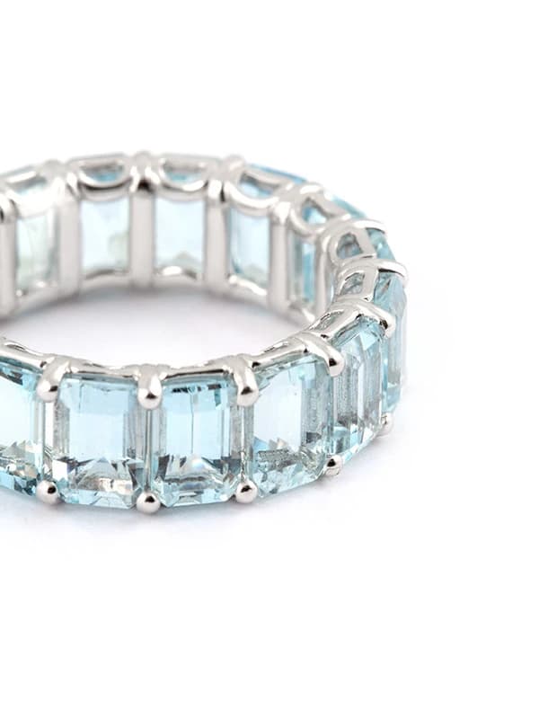 FEDINA ETERNELLE IN ORO BIANCO 18KT CON ACQUA MARINA