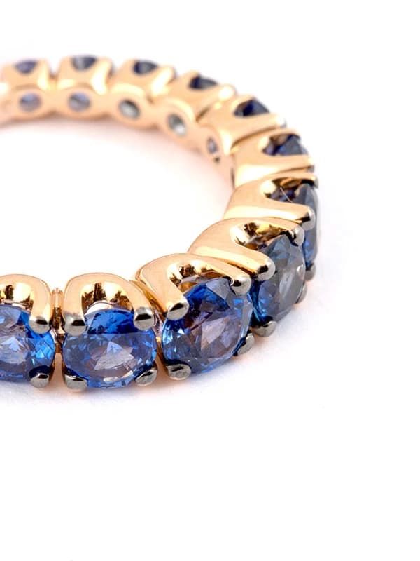 FEDINA ETERNELLE IN ORO ROSA 18KT CON ZAFFIRI BLU A SCALARE