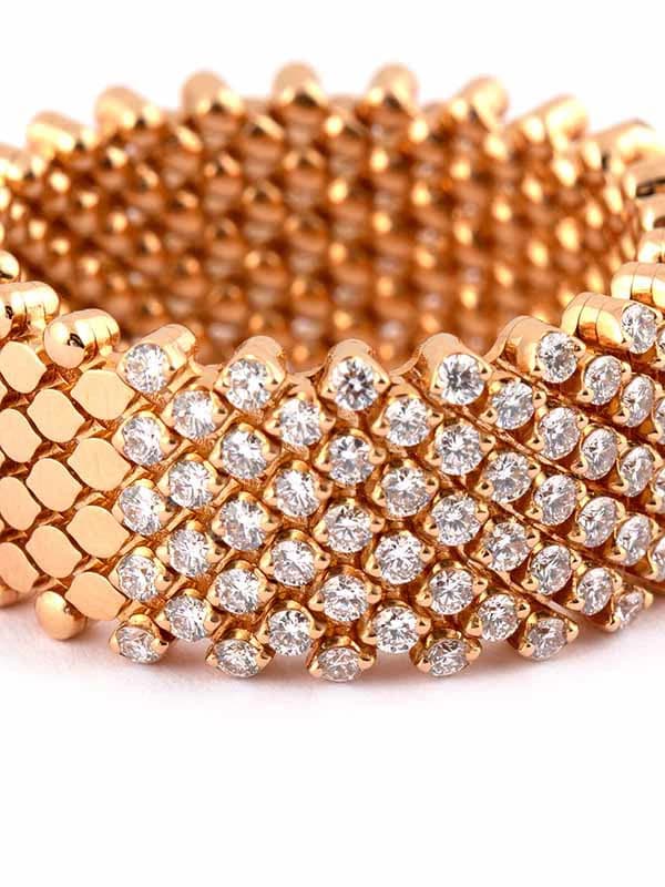 SERAFINO CONSOLI ANELLO MULTIMISURA IN ORO BIANCO 18KT CON DIAMANTI REF. RMS 9H2 RG WD