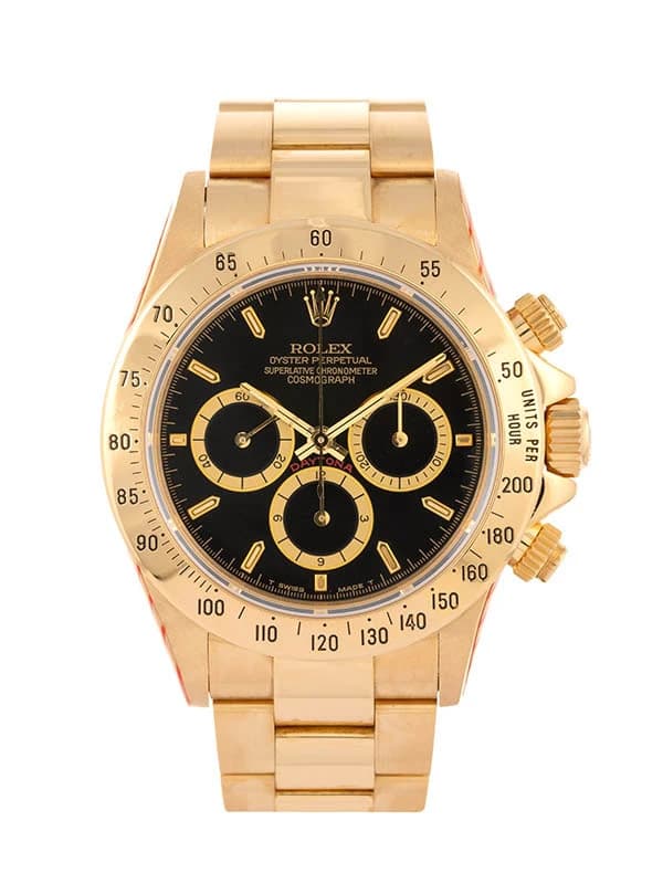 ROLEX DAYTONA 4 LINES DIAL SERVICE 2021 MOV ZENITH L SERIAL 40MM IN ORO GIALLO REF. 16528