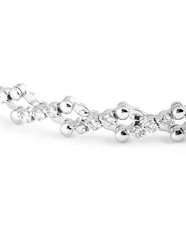 SERAFINO CONSOLI ANELLO BRACCIALE IN ORO BIANCO 18KT CON DIAMANTI REF. S.RB 5M4 WG WD