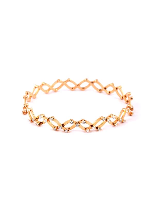 SERAFINO CONSOLI ANELLO BRACCIALE IN ORO ROSA 18KT CON DIAMANTI REF. S.RB 1492 H4 RG WD