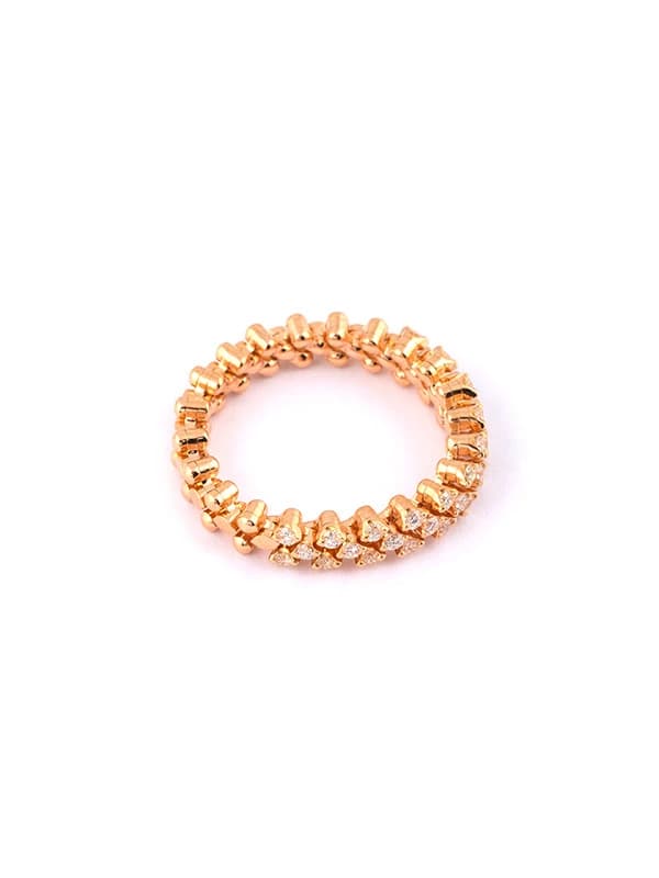 SERAFINO CONSOLI ANELLO MULTIMISURA IN ORO ROSA CON DIAMANTI REF. RMS 3H2 RG WD