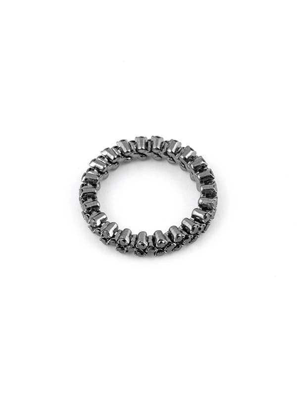 SERAFINO CONSOLI ANELLO MULTIMISURA IN ORO BRUNITO 18KT CON DIAMANTI NERI REF. RMS 3F2 BG BD