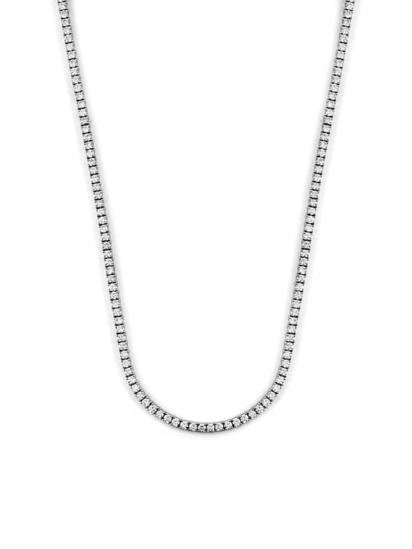 GIROCOLLO TENNIS IN ORO BIANCO 18KT CON DIAMANTI