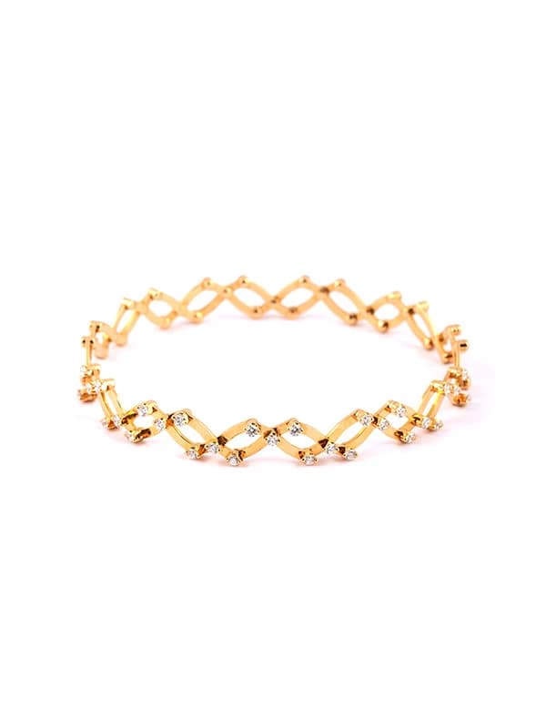 SERAFINO CONSOLI ANELLO BRACCIALE IN ORO GIALLO 18KT CON DIAMANTI REF. S.RB 1492 H4 YWG WD