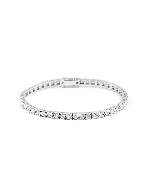 BRACCIALE TENNIS IN ORO BIANCO 18KT CON DIAMANTI