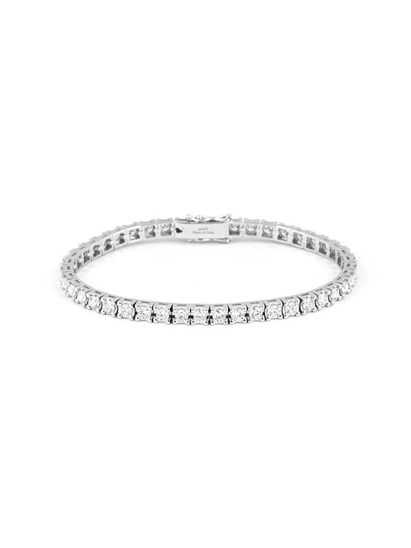 BRACCIALE TENNIS IN ORO BIANCO 18KT CON DIAMANTI