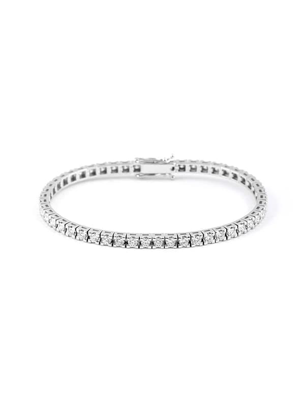 BRACCIALE TENNIS IN ORO BIANCO 18KT CON DIAMANTI