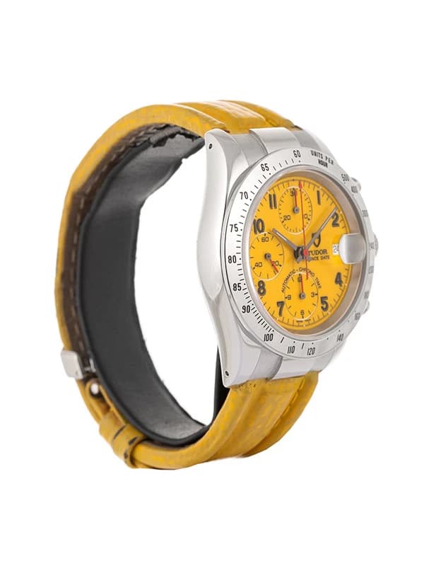 TUDOR PRINCE DATE CHRONO YELLOW DIAL 40MM IN ACCIAIO REF. 79280P