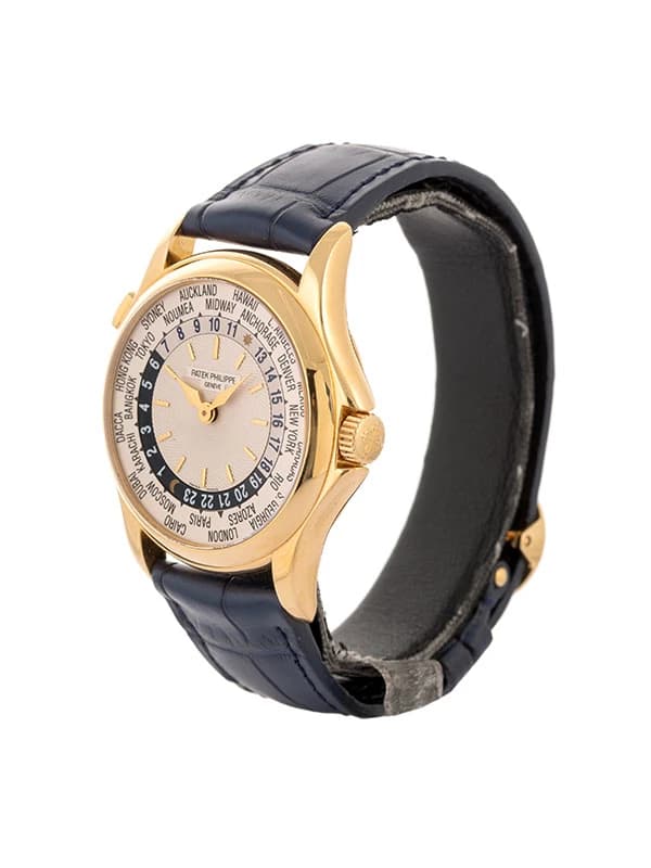 PATEK PHILIPPE WORLD TIME ORE DEL MONDO CON ESTRATTO 2018 37MM IN ORO GIALLO 18KT REF. 5110J