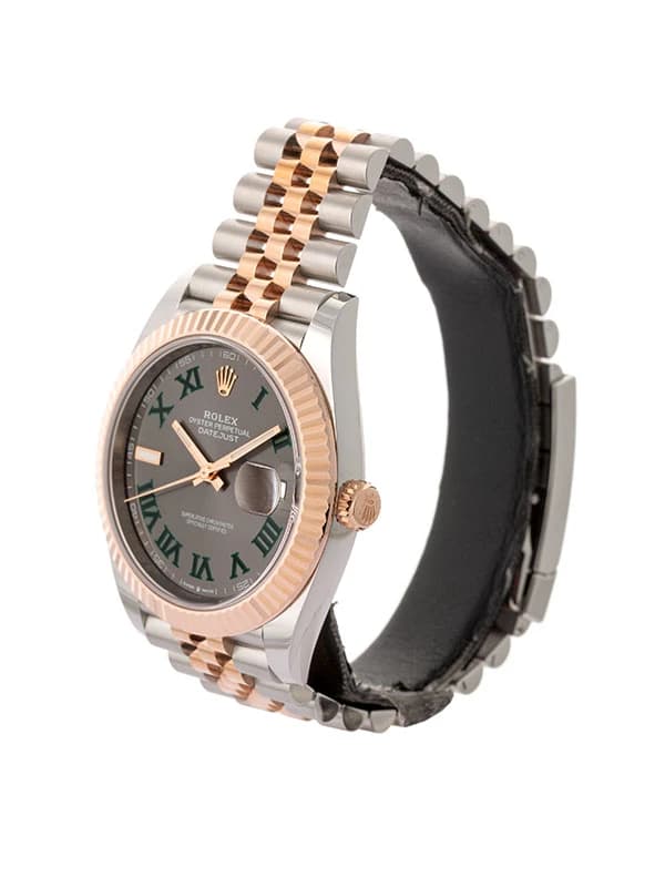 ROLEX DATEJUST 41MM IN ACCIAIO E ORO ROSA 18KT QUADRANTE WIMBLEDON REF. 126331