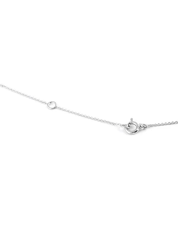 GIROCOLLO IN ORO BIANCO 18KT CON SMERALDO TAGLIO CUORE E DIAMANTI