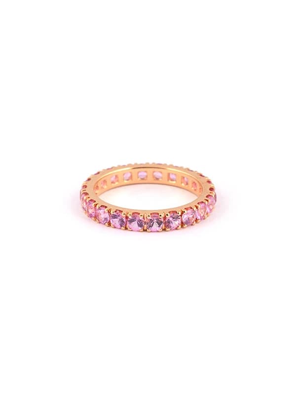 FEDINA ETERNELLE IN ORO ROSA 18KT CON ZAFFIRI ROSA