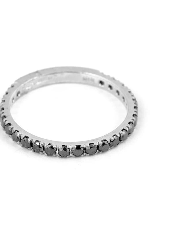 FEDINA MEZZA ETERNELLE IN ORO BIANCO 18KT CON DIAMANTI NERI