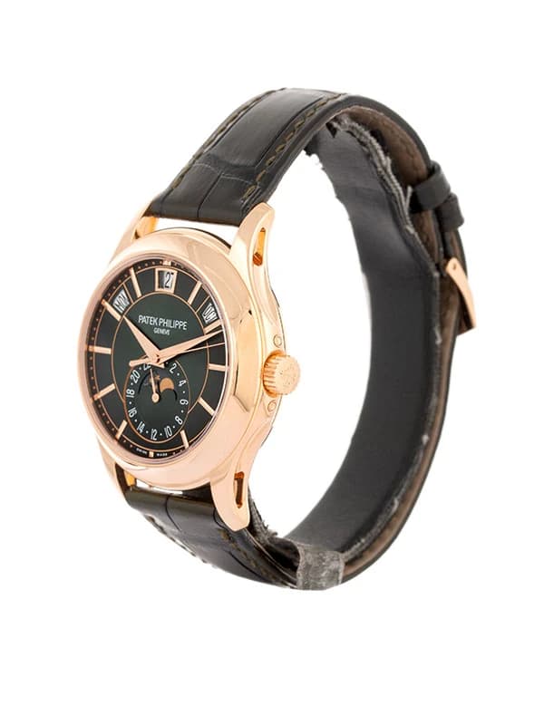 PATEK PHILIPPE ANNUAL CALENDAR OLIVE GREEN DIAL 40MM IN ORO ROSA 18KT REF. 5205R-011