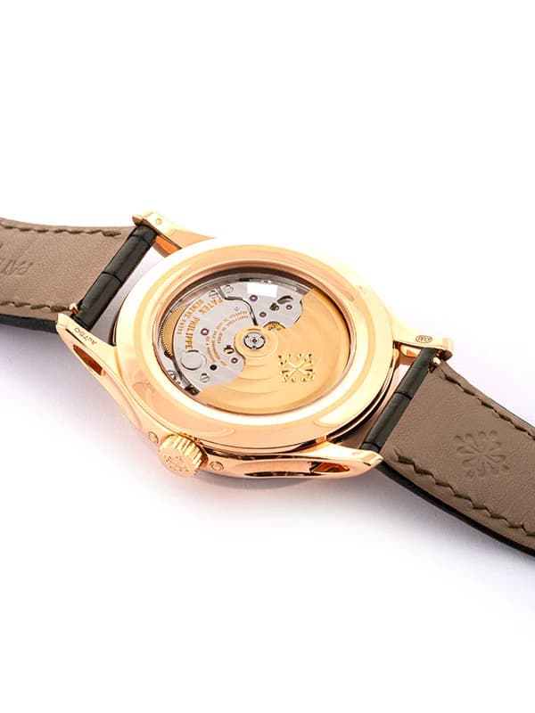 PATEK PHILIPPE ANNUAL CALENDAR OLIVE GREEN DIAL 40MM IN ORO ROSA 18KT REF. 5205R-011