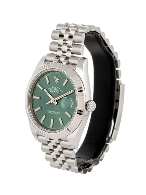 ROLEX DATEJUST MINT GREEN DIAL 41MM IN ACCIAIO REF. 126334