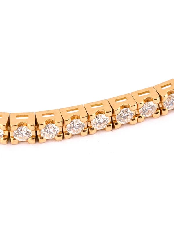 BRACCIALE TENNIS IN ORO GIALLO 18KT CON DIAMANTI