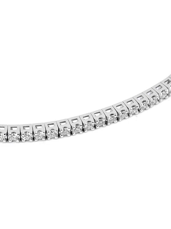 BRACCIALE TENNIS LIGHT IN ORO BIANCO 18KT CON DIAMANTI