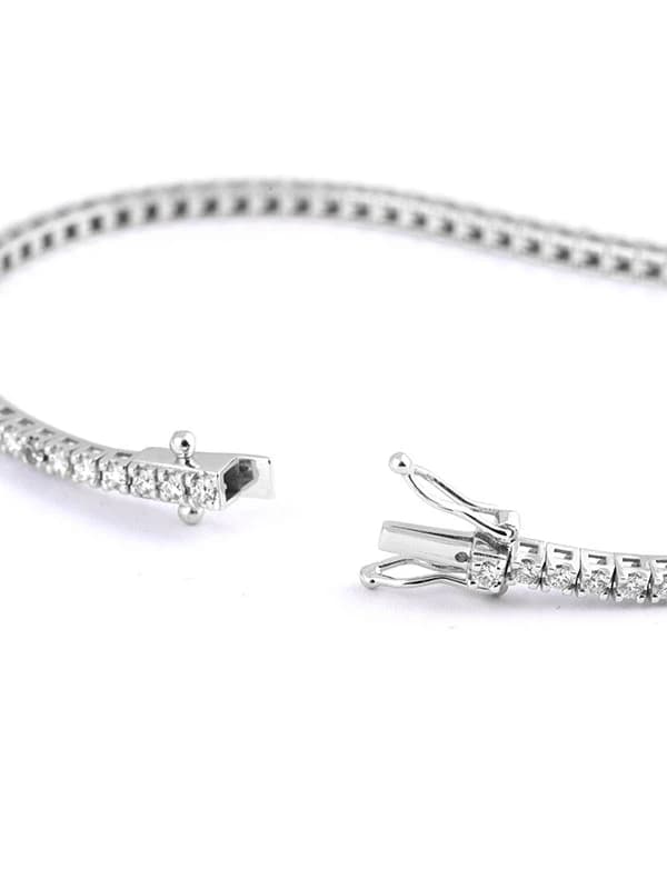BRACCIALE TENNIS LIGHT IN ORO BIANCO 18KT CON DIAMANTI