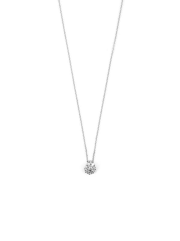 GIROCOLLO IN ORO BIANCO 18KT CON DIAMANTE E DIAMANTI