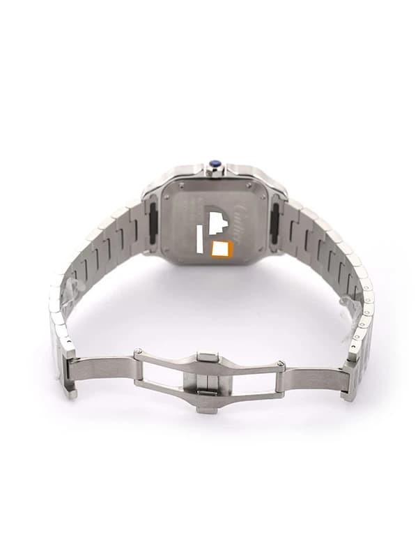 CARTIER SANTOS DE CARTIER MODELLO MEDIO VERDE IN ACCIAIO REF. WSSA0061