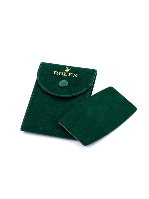 ASTUCCIO ROLEX PORTA OROLOGI IN PELLE SCAMOSCIATA VERDE