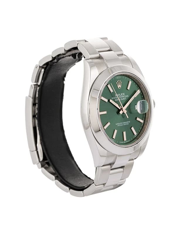 ROLEX DATEJUST GREEN MINT DIAL 41MM IN ACCIAIO REF. 126300
