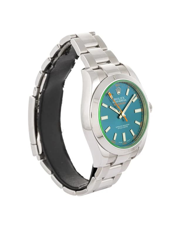 ROLEX MILGAUSS 40MM IN ACCIAIO VETRO VERDE REF. 116400GV