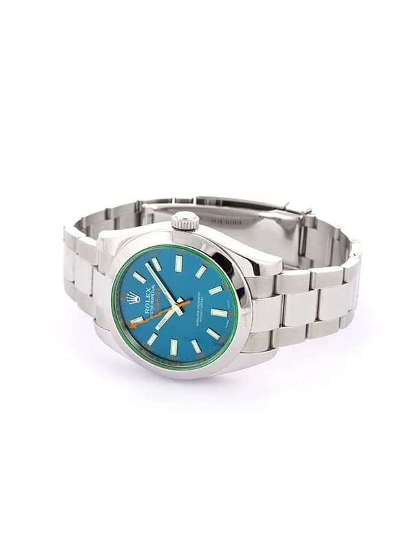 ROLEX MILGAUSS 40MM IN ACCIAIO VETRO VERDE REF. 116400GV