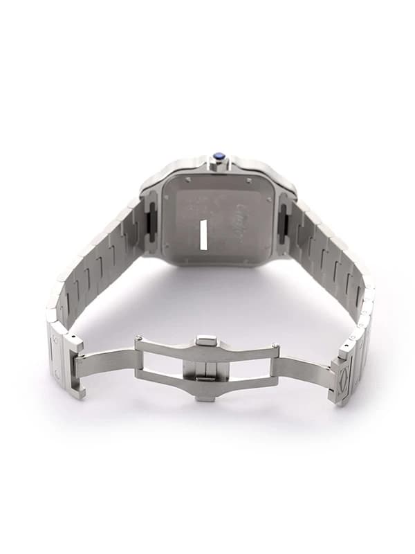 CARTIER SANTOS DE CARTIER MODELLO GRANDE BLU IN ACCIAIO REF. WSSA0071