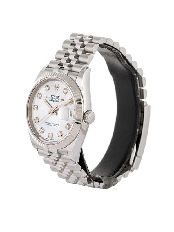 ROLEX DATEJUST MOTHER OF PEARL 36MM IN ACCIAIO E DIAMANTI REF. 126234