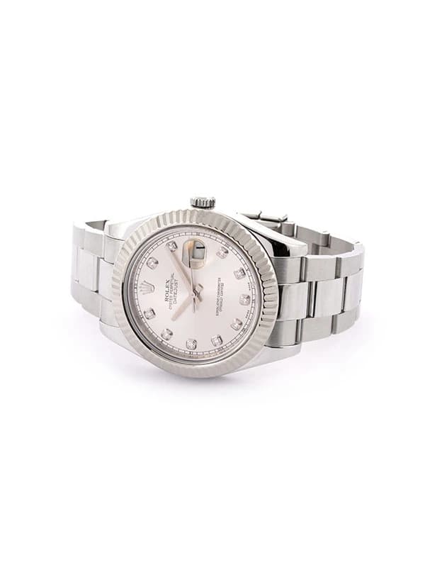 ROLEX DATEJUST II 41MM IN ACCIAIO E DIAMANTI REF. 116334