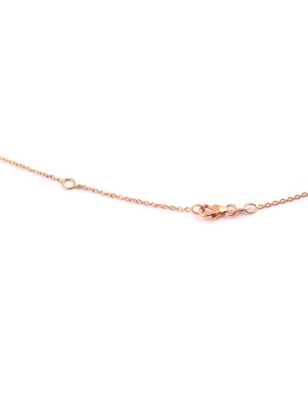 GIROCOLLO IN ORO ROSA 18KT CON ORSETTO E ZAFFIRI ROSA E DIAMANTI