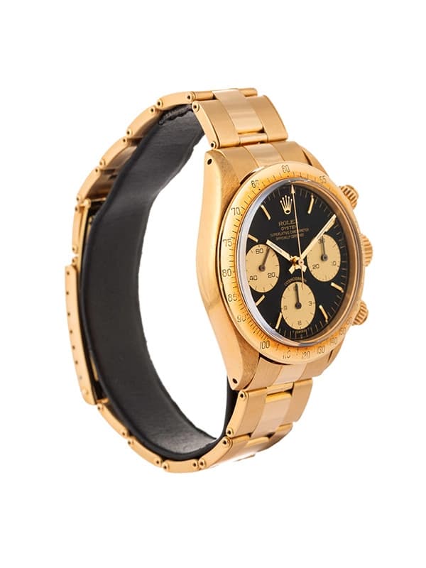 ROLEX DAYTONA VINTAGE CON PERIZIA 36MM IN ORO GIALLO 18KT REF. 6265