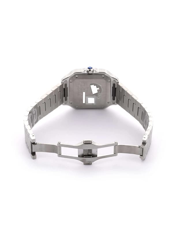 CARTIER SANTOS DE CARTIER MODELLO MEDIO BLU IN ACCIAIO REF. WSSA0063