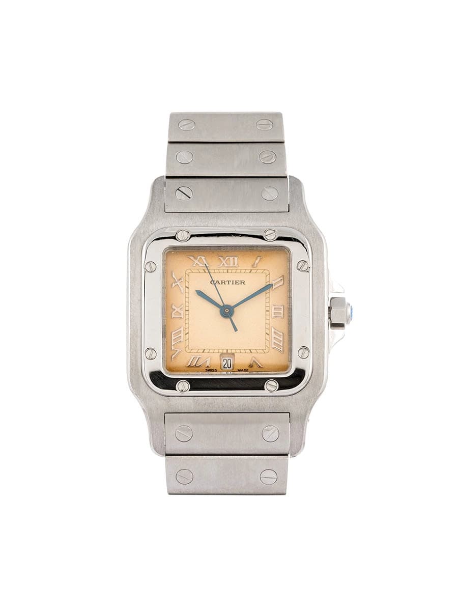 CARTIER SANTOS GALBE' MODELLO GRANDE IN ACCIAIO REF. 987901