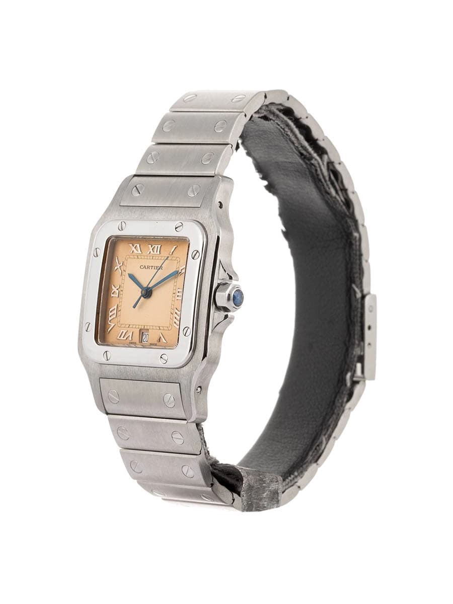 CARTIER SANTOS GALBE' MODELLO GRANDE IN ACCIAIO REF. 987901
