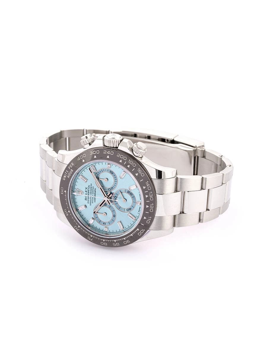 ROLEX DAYTONA COSMOGRAPH BAGUETTE 40MM IN PLATINO REF. 116506