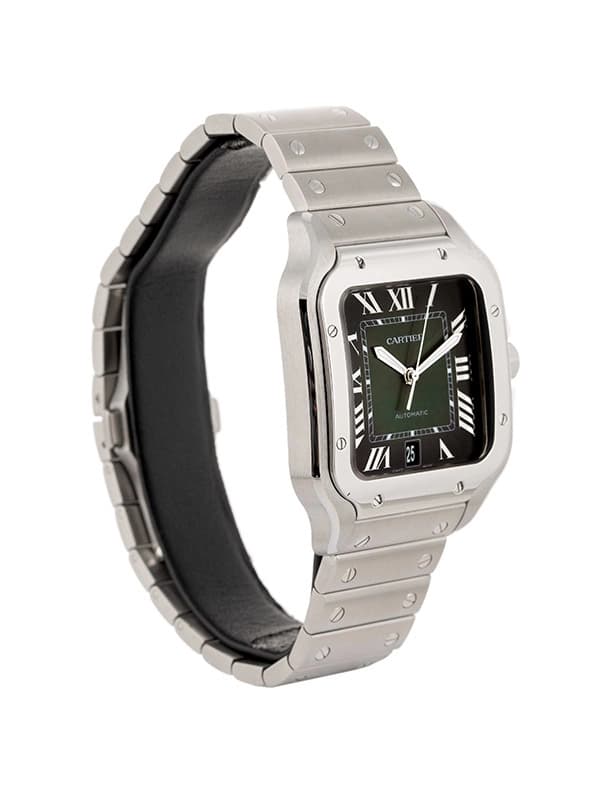 CARTIER SANTOS DE CARTIER MODELLO GRANDE VERDE IN ACCIAIO REF. WSSA0062