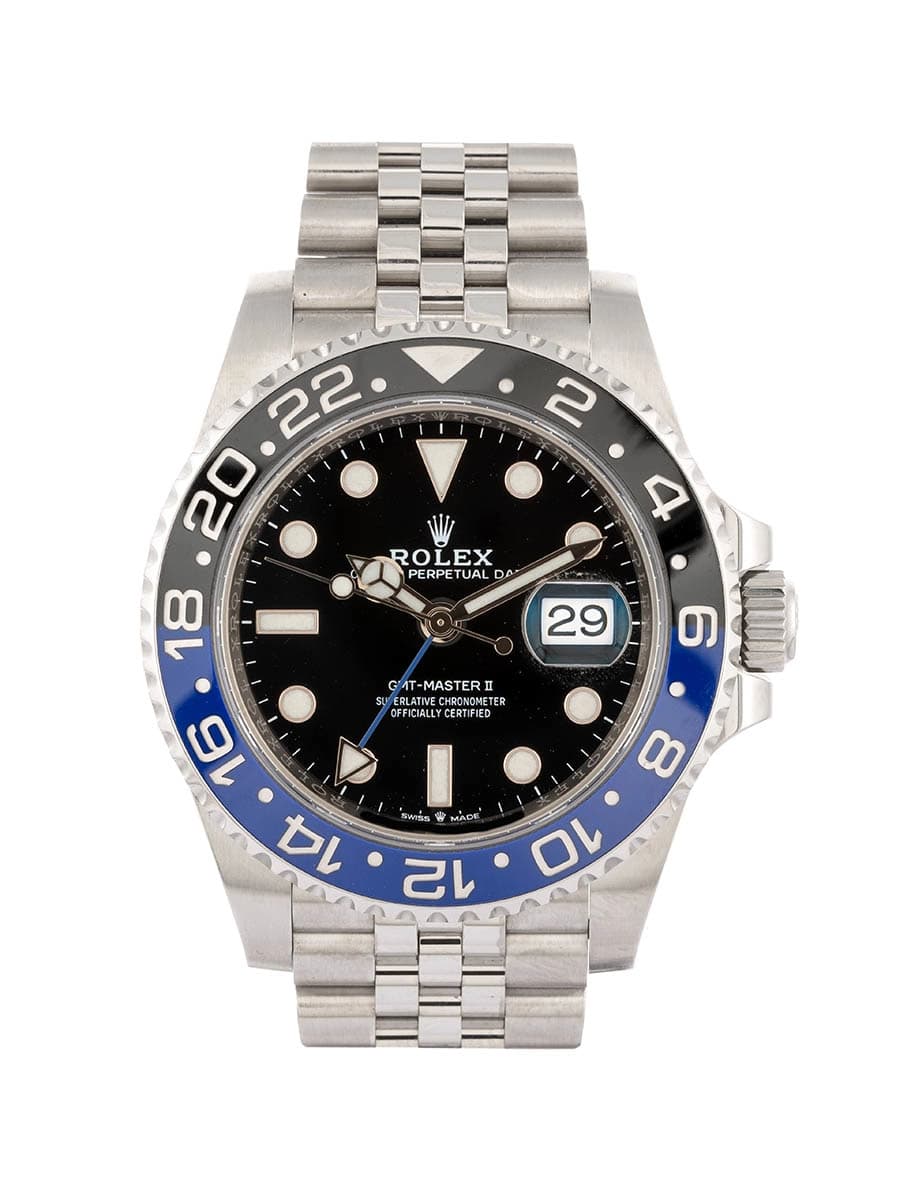ROLEX GMT-MASTER II BATMAN JUBILE' 40MM IN ACCIAIO REF. 126710BLNR