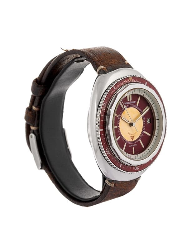 JAEGER LECOULTRE MEMOVOX POLARIS II BURGUNDY DIAL 42MM IN ACCIAIO