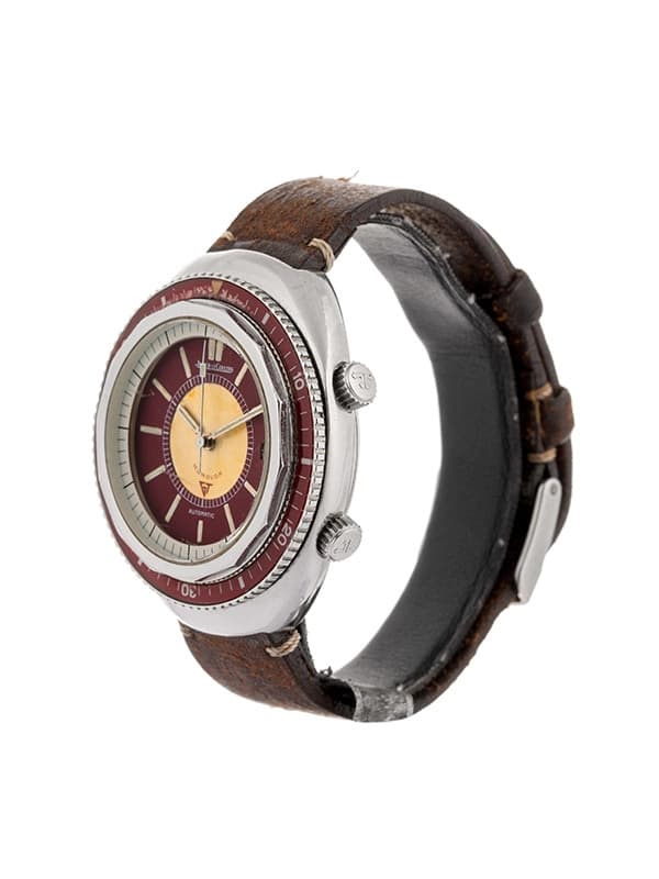 JAEGER LECOULTRE MEMOVOX POLARIS II BURGUNDY DIAL 42MM IN ACCIAIO
